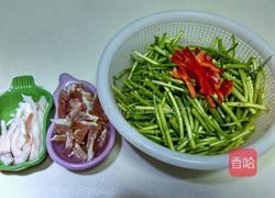 芦蒿炒咸肉丝的做法