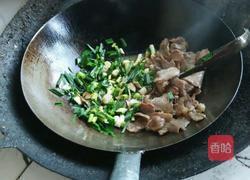 青蒜炒肉片的做法图解5