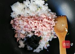 香肠橄榄菜炒饭的做法图解3