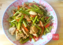 蒜苗炒肉的做法图解6