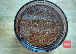 红米核桃粥的做法图解2