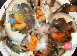 九层塔炒膏蟹的做法图解2