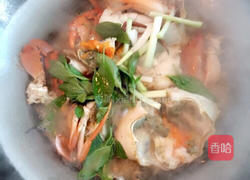 九层塔炒膏蟹的做法图解10