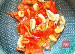 红椒炒仔虾的做法图解4
