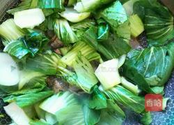 油菜熘肉片的做法图解4