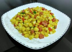 玉米粒炒火腿