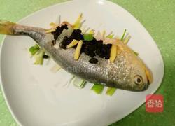 清蒸豆豉黄花鱼的做法图解4