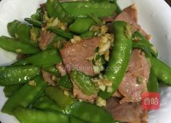 蒜蓉培根荷兰豆的做法图解6