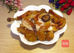 烤板栗鸡的做法图解15