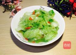 鱼露手撕包菜的做法图解5