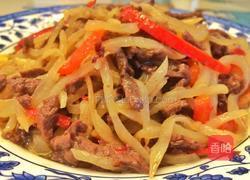 萝卜炒牛肉丝的做法图解11