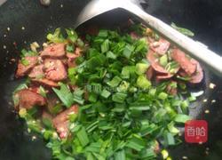 青椒炒血圆子的做法图解4