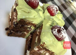 抹茶奶油蛋糕的做法图解10