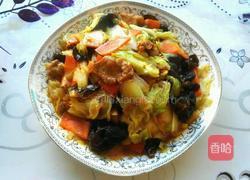 白菜木耳炒肉片的做法图解6