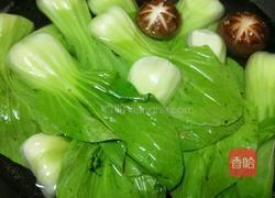 酱香菇扒油菜的做法图解5