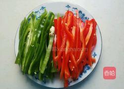 青红椒炒肉丝的做法图解5
