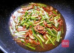 蒜苔肉丝捞面的做法图解8