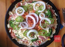 鲜虾培根披萨的做法图解6