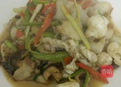 蘑菇瘦肉炒鱼泡的做法图解6