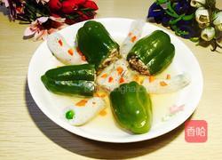 竹荪青椒酿的做法图解7