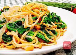 翡翠银丝汇金针的做法图解8