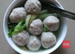 肉丸汤的做法图解4