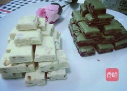 抹茶蔓越莓牛轧糖的做法图解7