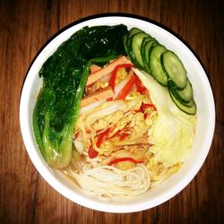 蔬菜肉丝面的做法[图]
