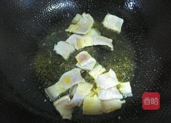 青菜炒咸肉的做法图解3