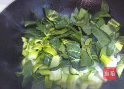 青菜炒咸肉的做法图解4