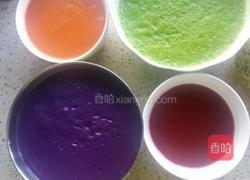 五彩馒头的做法图解1