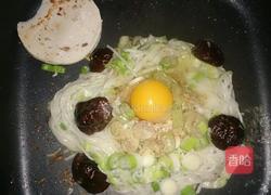 腌萝卜汇三样五花菜之米粉太阳蛋的做法图解4