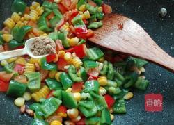 青红椒玉米炒松子的做法图解11