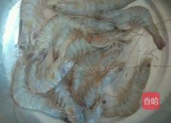 蒜蓉油菜大虾的做法图解1