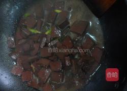 韭菜炒猪血的做法图解4