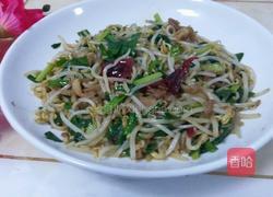 豆芽烩韭菜的做法图解6