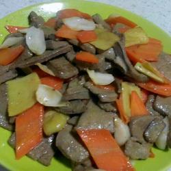 猪肝蹭百合的做法[图]