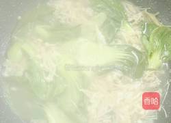 银针菇上海青肉丸汤的做法图解4