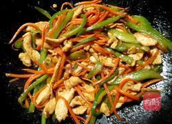 青椒胡萝卜丝炒肉的做法图解8