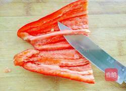 凉拌杏仁青红椒的做法图解2