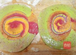 彩色大花卷的做法图解7