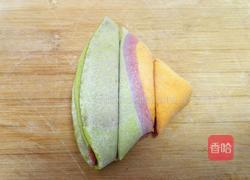 彩色大花卷的做法图解9