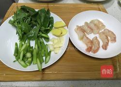 芥蓝虾仁炒年糕的做法图解5