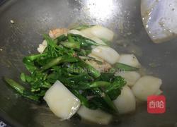 芥蓝虾仁炒年糕的做法图解10