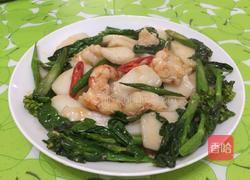 芥蓝虾仁炒年糕的做法图解12