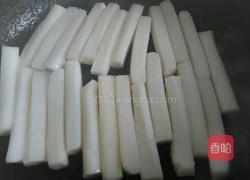 番茄酱炒年糕的做法图解4