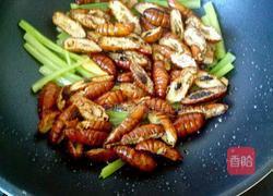 春心蛹动――干煸蚕蛹的做法图解3