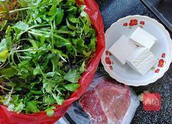 荠菜豆腐汤的做法图解1