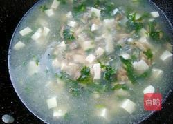 荠菜豆腐汤的做法图解16