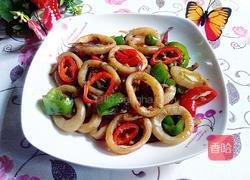 辣椒炒鱿鱼圈的做法图解8